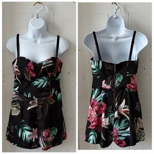 Guess Olinda Tropical Floral Print Romper